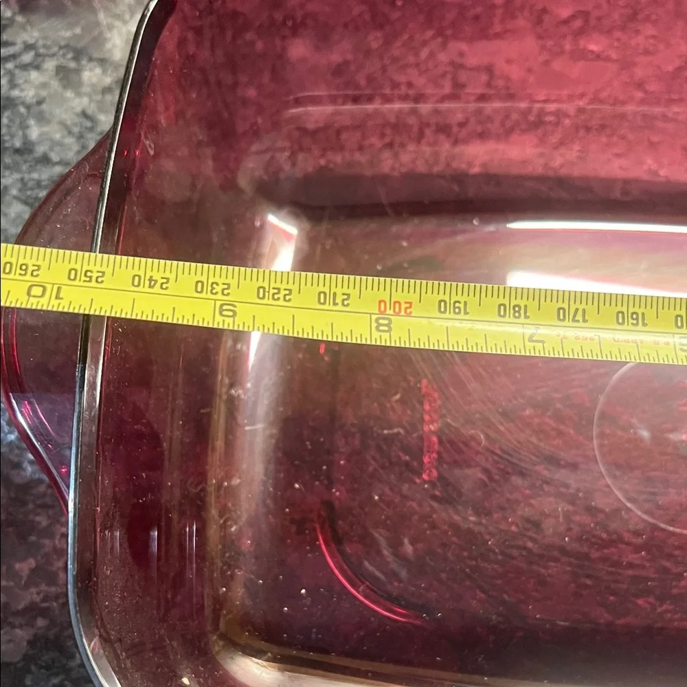 Vintage Tupperware Ruby Red Microwave Dish with tray 3 piece
